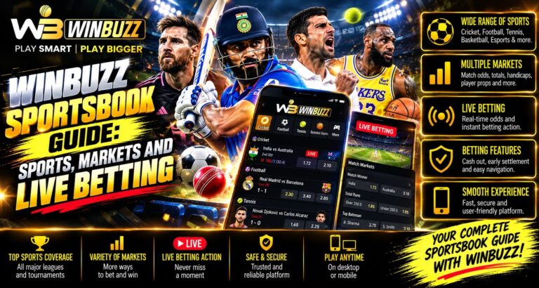 Winbuzz Sportsbook Guide: Sports, Markets and Live Betting